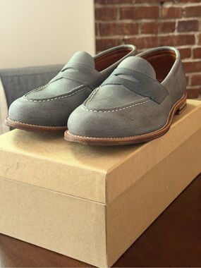 Grant Stone Traveler Penny Loafer in Storm Kudu